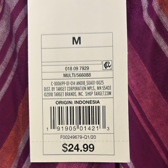 A New Day Vibrant Purple and Orange Midi Dress New With Tags - Picture 3 of 6